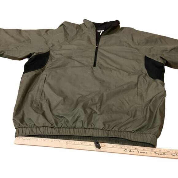 Footjoy FJ DryJoys Tour Collection Mens Pullover Jacket Size L Green/Black - Picture 6 of 9